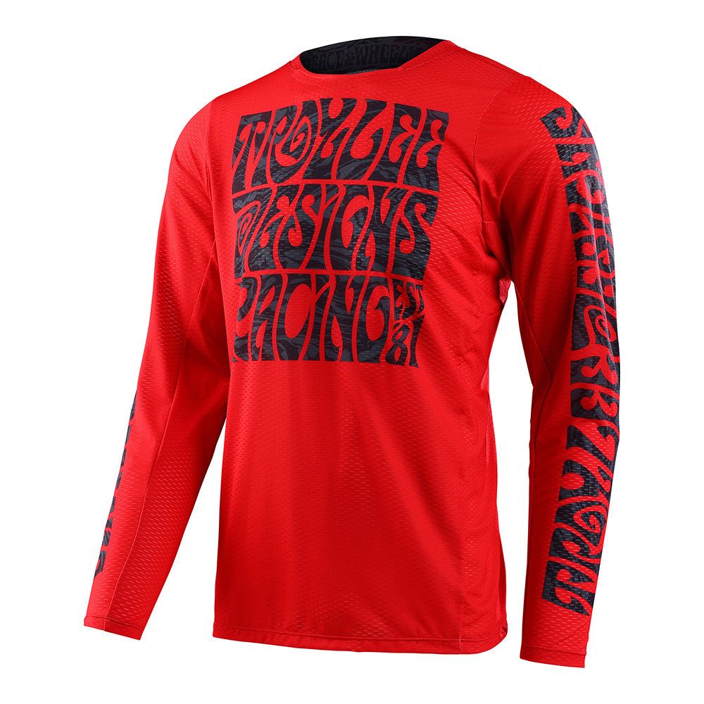 Troy Lee Designs 2025 GP Pro Air Jersey Manic Monday Deep Red