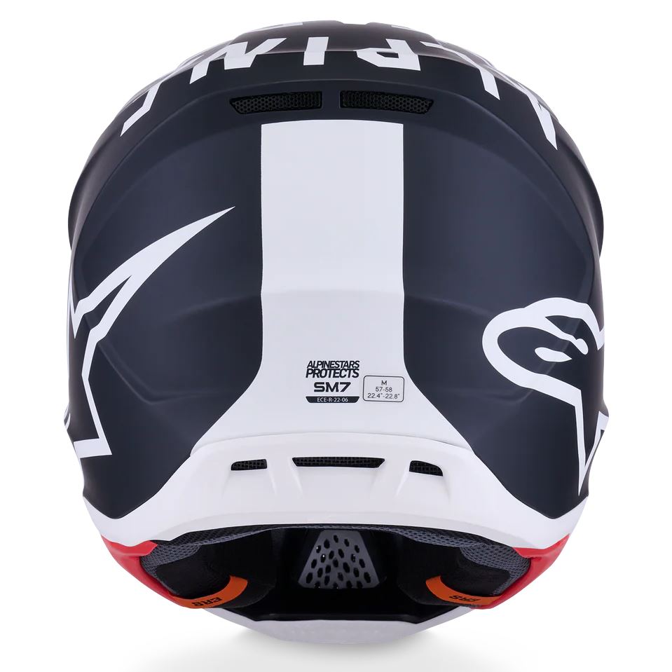 Alpinestars 2026 SM7 Dasher Motocross Helmet Black White Matt