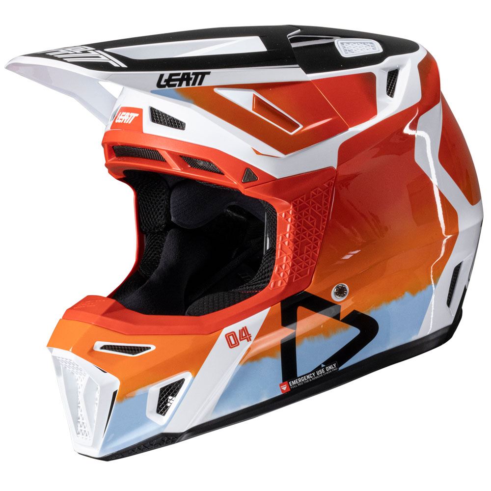 Leatt 2025 Composite Motocross Helmet V25 8.5 Glamis With 5.5 Goggles