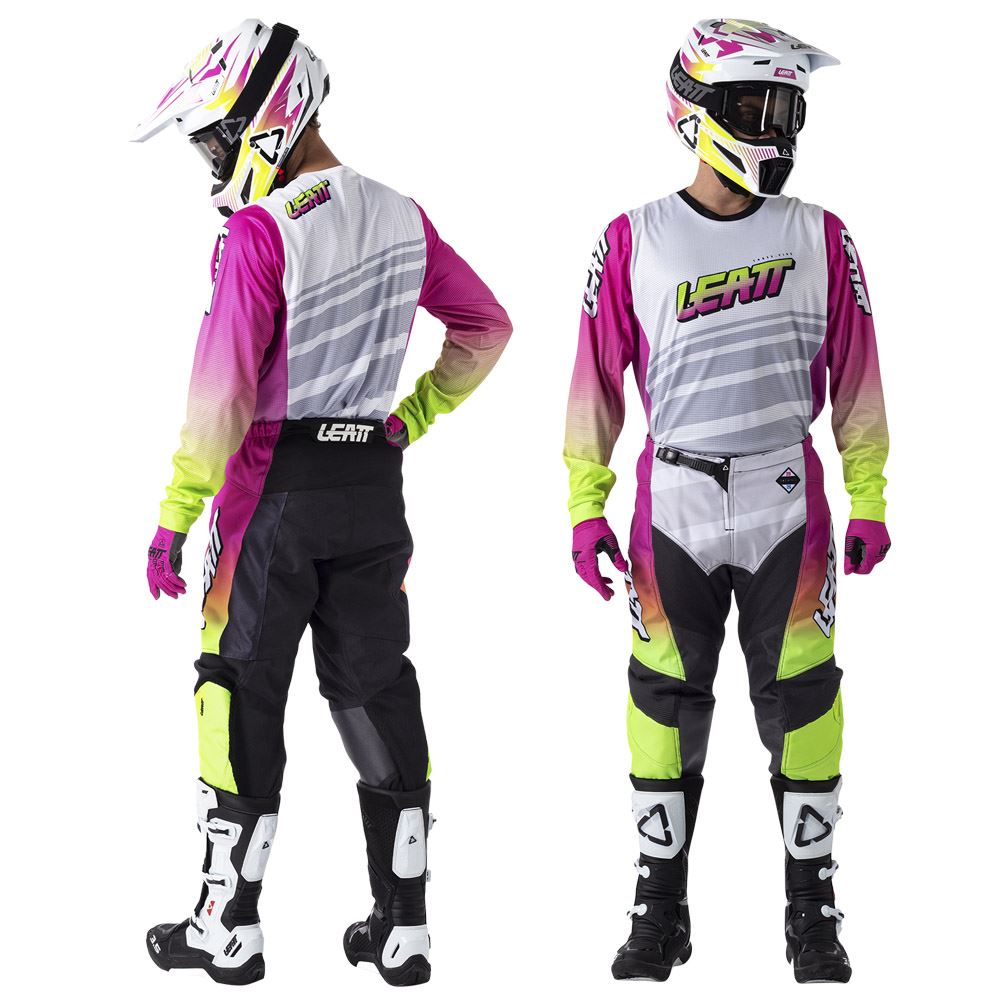 Leatt 2026 Motocross Combo Kit 3.5 Retro Pink