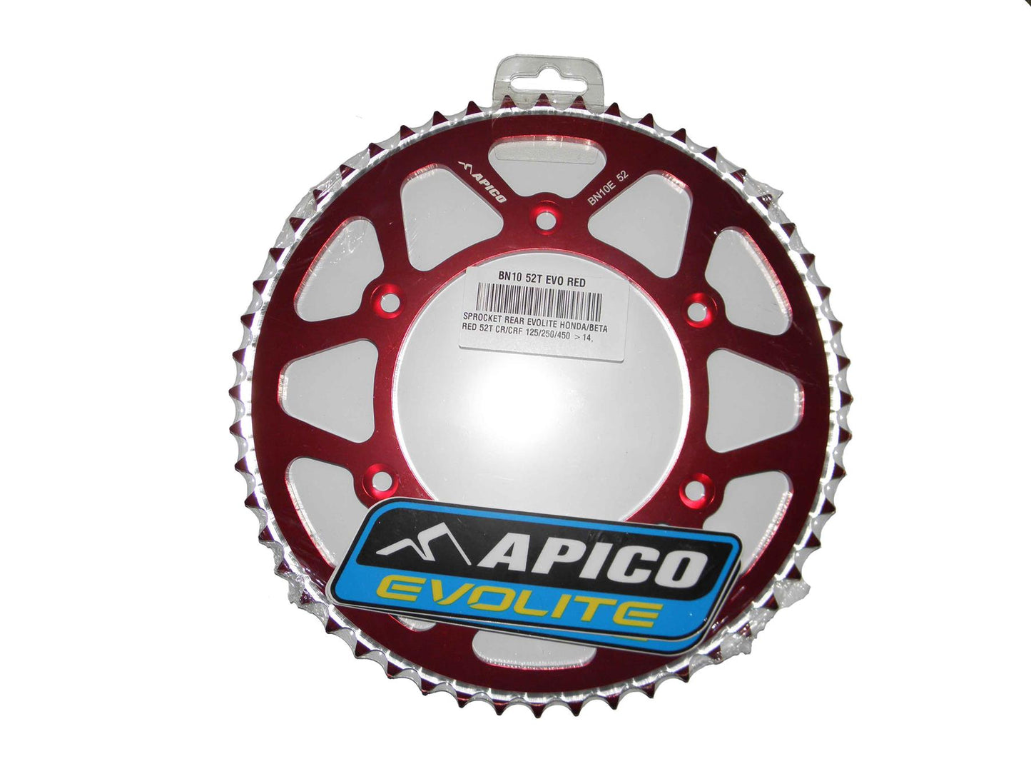 Apico Evolite Red Rear Sprocket For Honda XR 650R 1993-2021