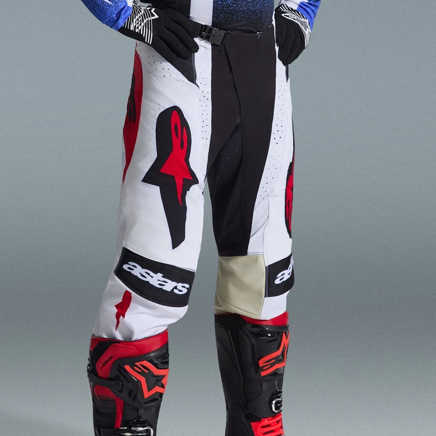 Alpinestars 2026 Techstar Knif Motocross Pants Black White Red