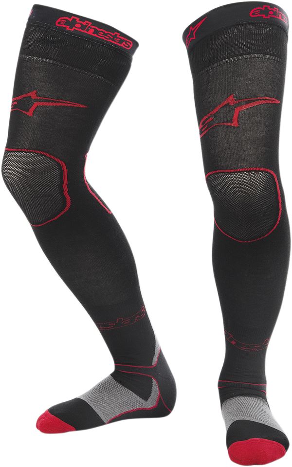 Alpinestars 2025 Tech Layer Long MX Socks Black Red