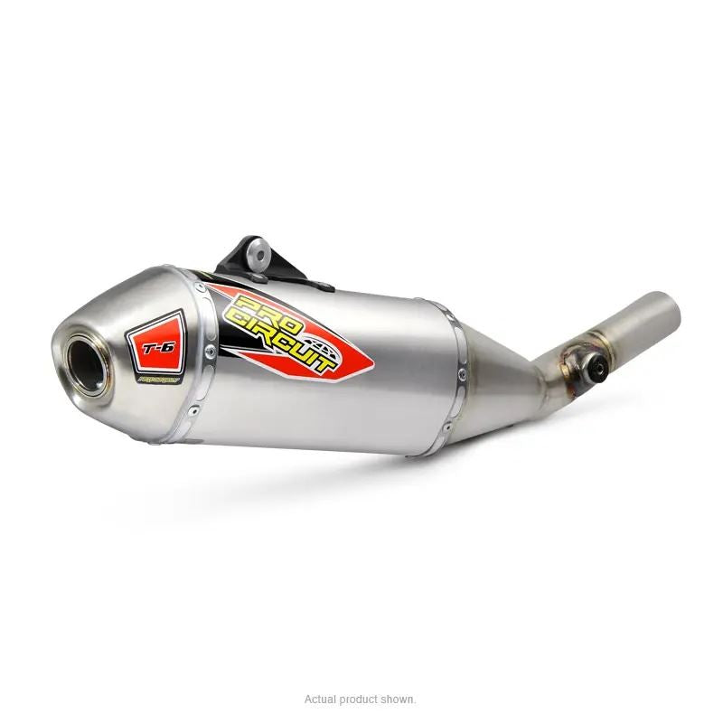 Pro Circuit T-6 Stainless Slip-On Silencer For Kawasaki KX 250 2021-2024