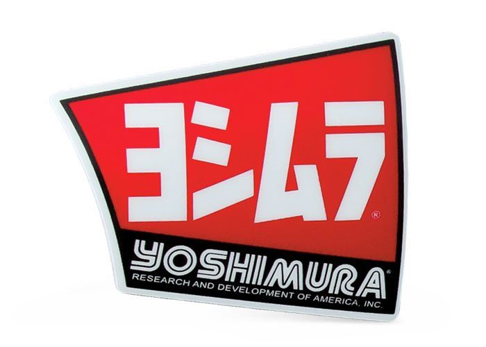 Yoshimura RS-4 Replacement Exhaust Logo 2 PCS Sticker Self Adhesive For Motocross Enduro Motorcycles