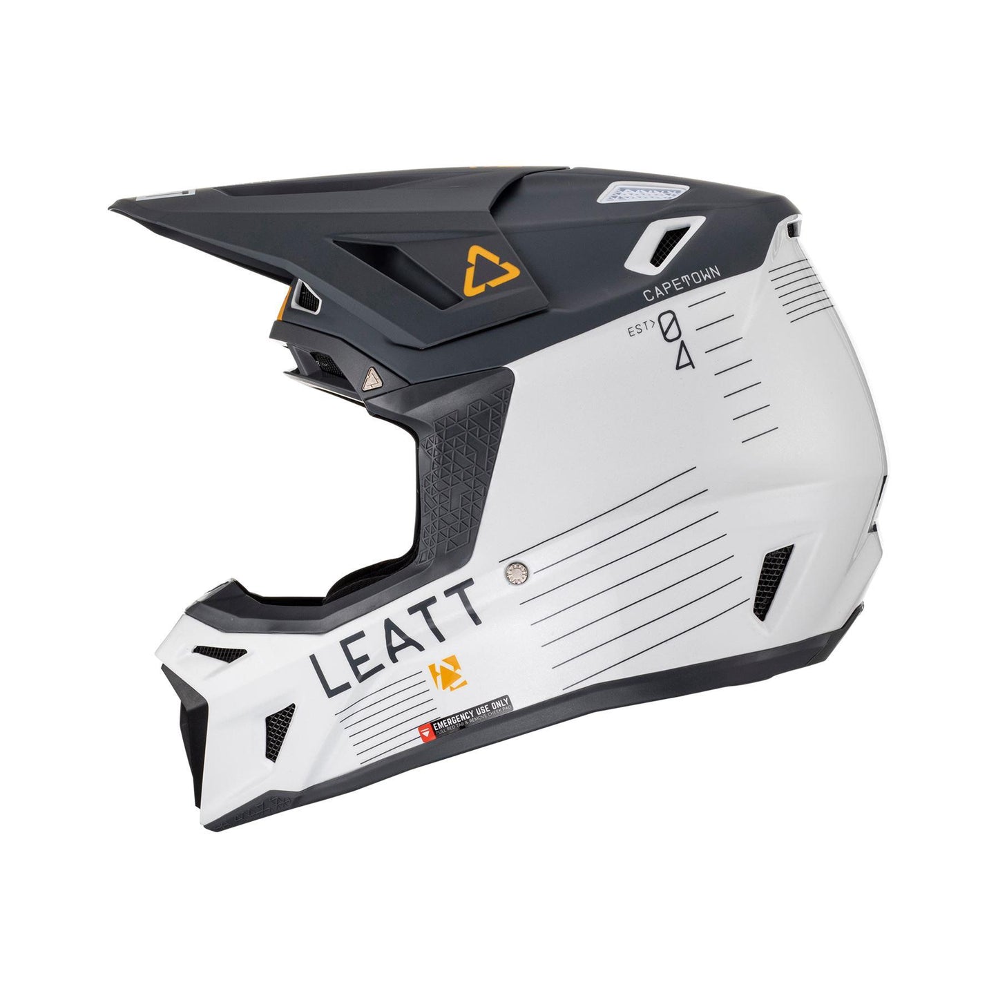 Leatt 2024 Helmet Moto 8.5 V23 Metallic with 5.5 Goggles Bag