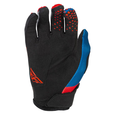 Fly Racing 2026 Motocross Gloves Kinetic Youth Red White Blue