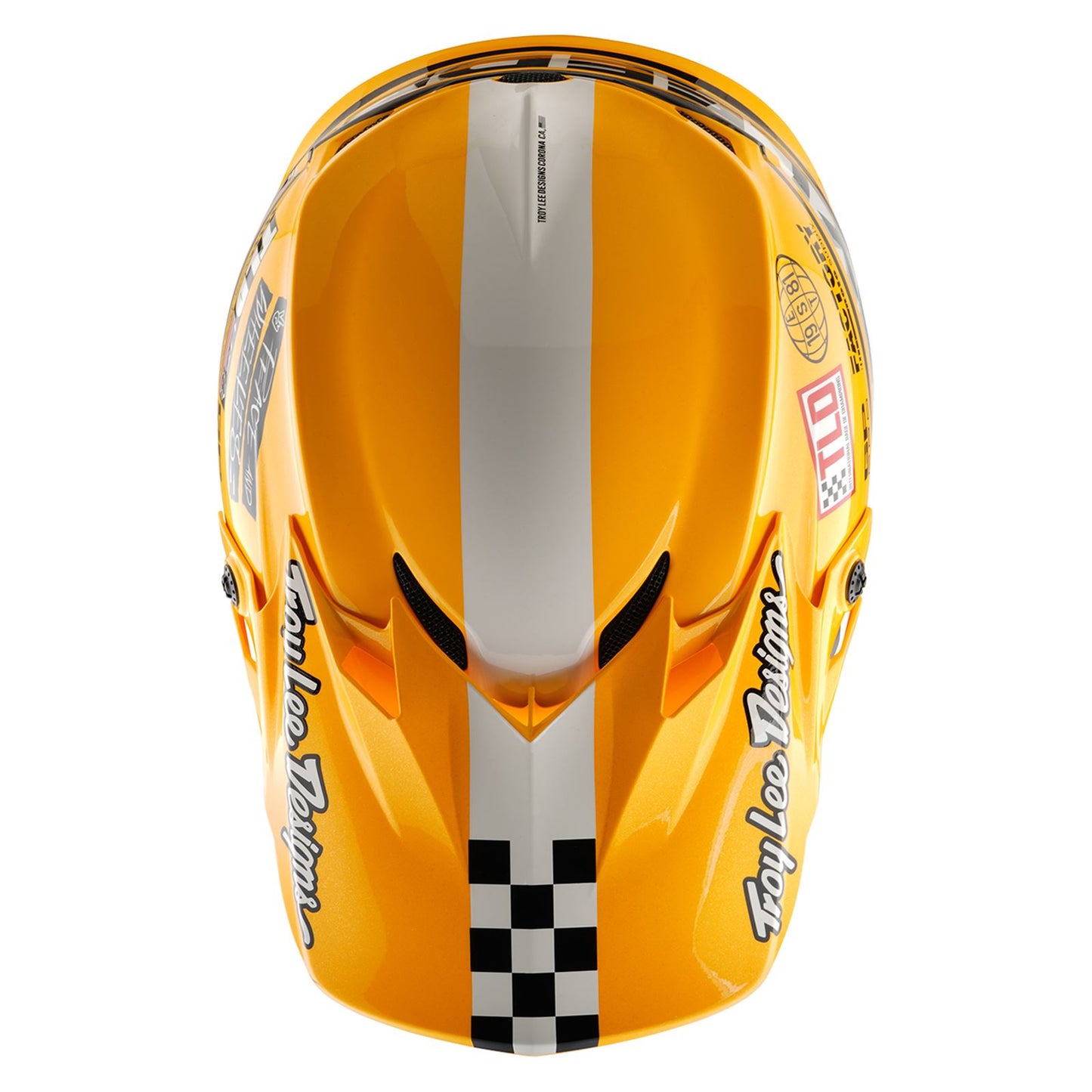 Troy Lee Designs Spring 2025 MX Helmet GP PRO Fifty-50 White Gold
