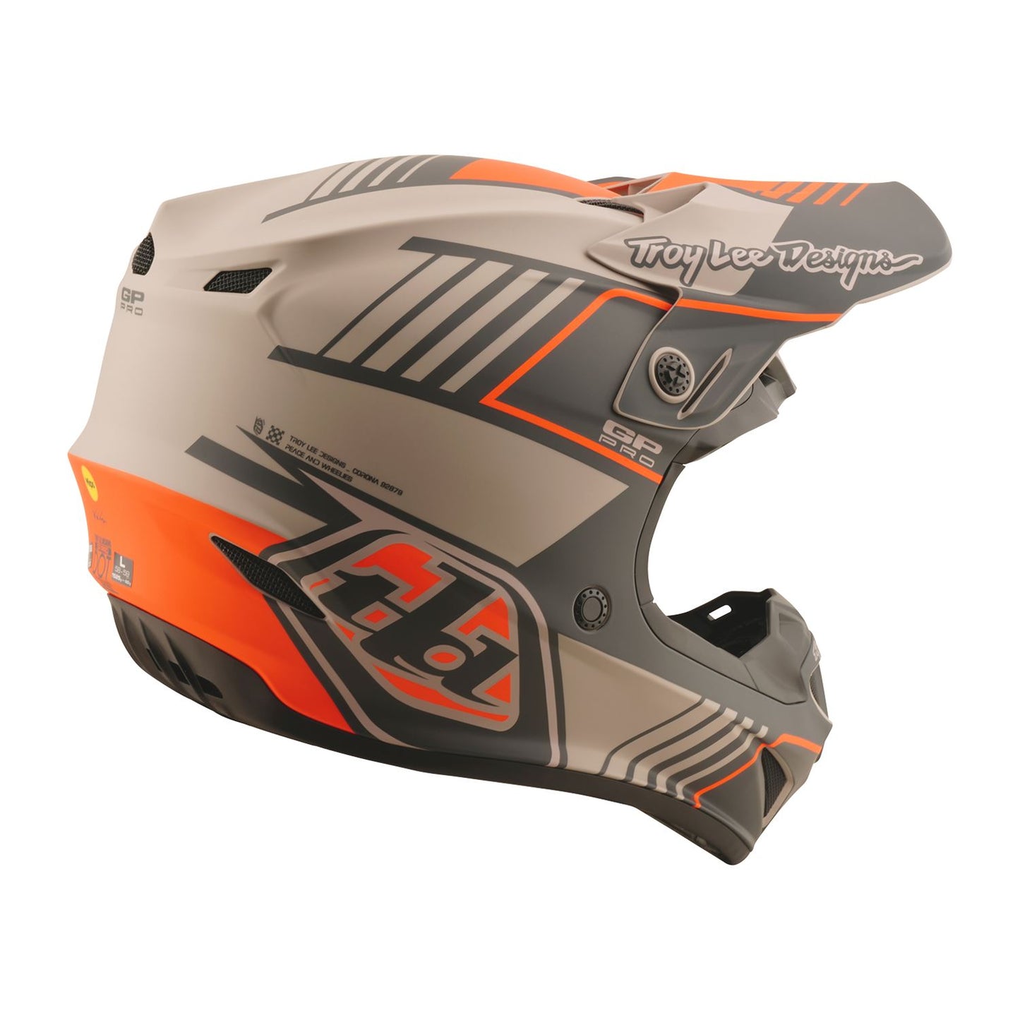 Troy Lee 2026 Motocross Helmet GP PRO Segment Taupe