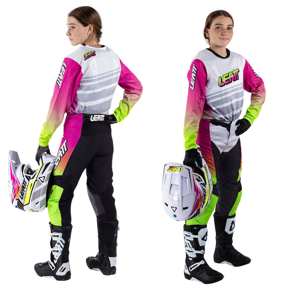 Leatt 2026 Motocross Combo Kit Youth 3.5 Retro Pink