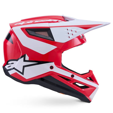 Alpinestars 2026 SM3 Heat Motocross Helmet Red White Black