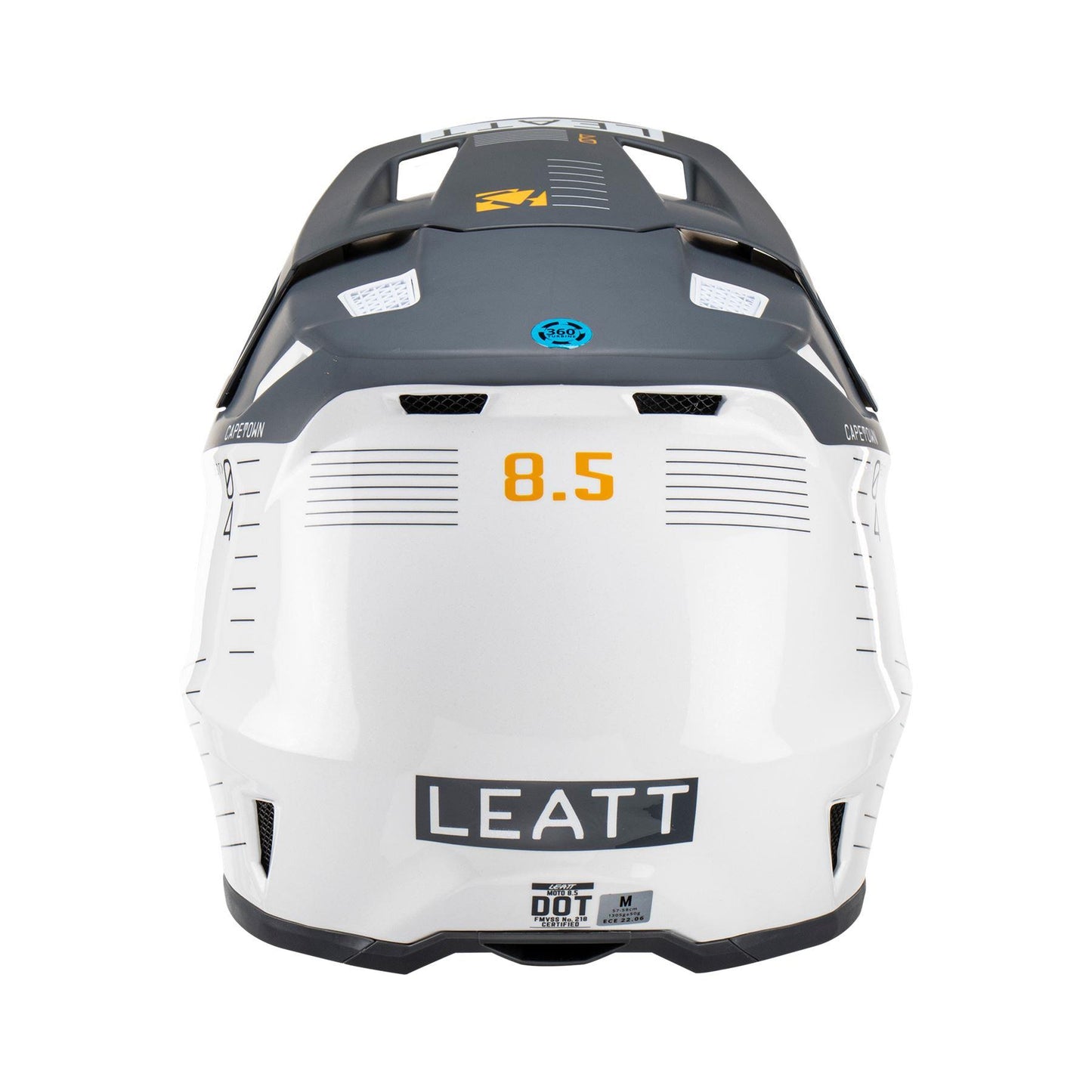 Leatt 2024 Helmet Moto 8.5 V23 Metallic with 5.5 Goggles Bag