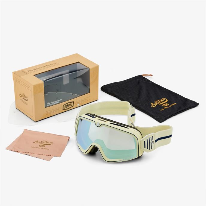100% MX Goggles Barstow Silver Mirror