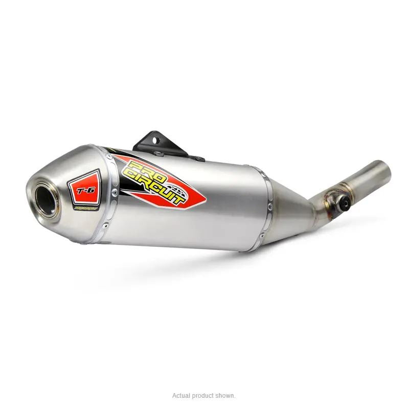 Pro Circuit T-6 Stainless Slip-On Silencer For Kawasaki KX 250 2017-2019