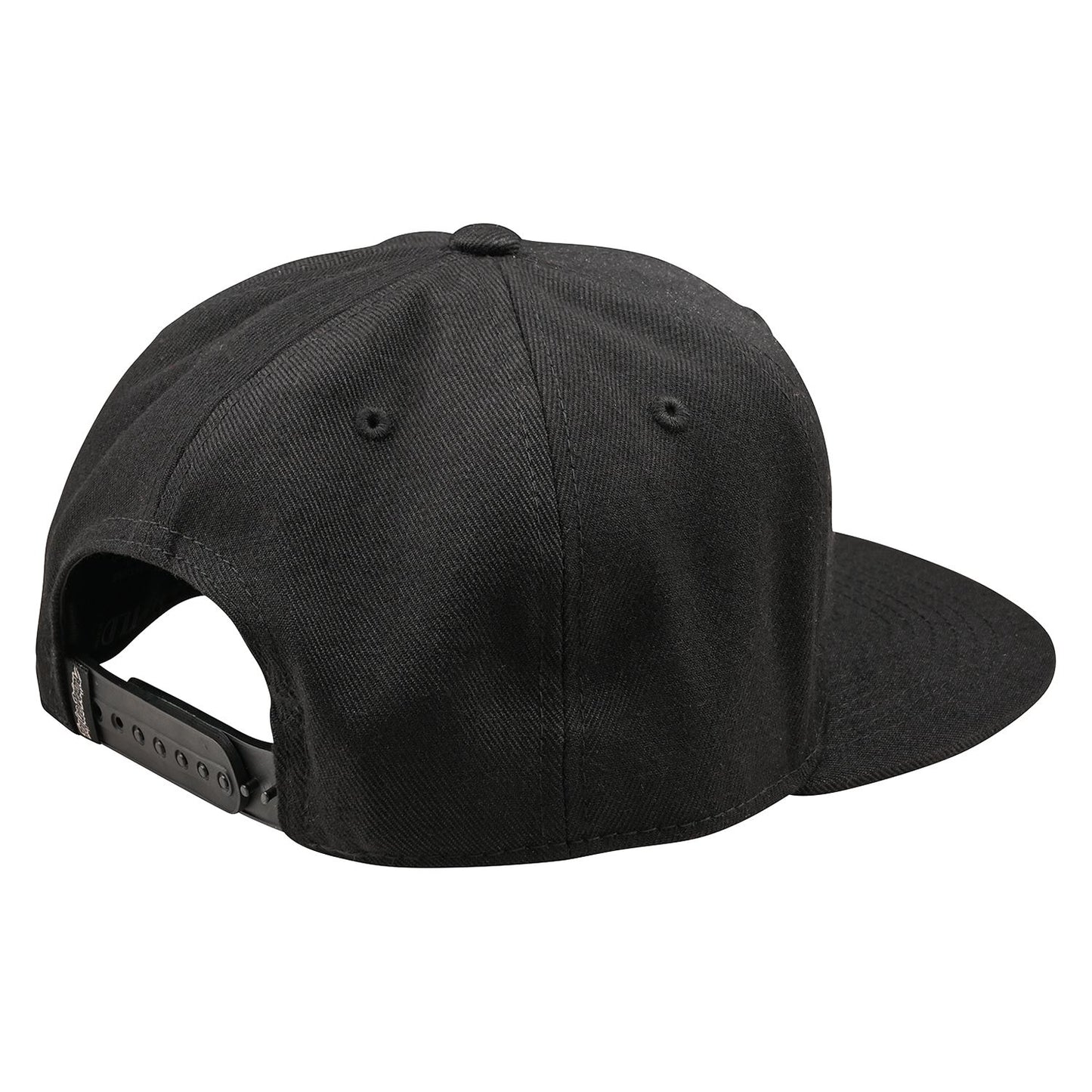 Troy Lee Designs Spring 2025 MX Badge Flat Bill Snapback Cap Black