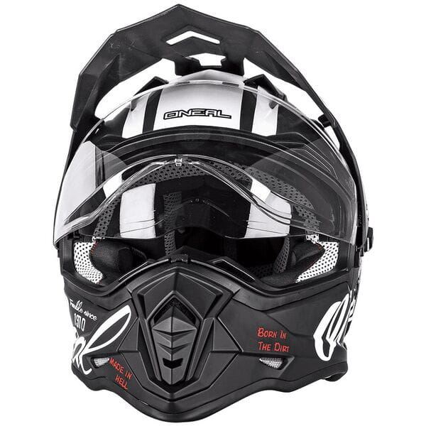 O'Neal 2025 Motocross Helmet SIERRA Torment Black White
