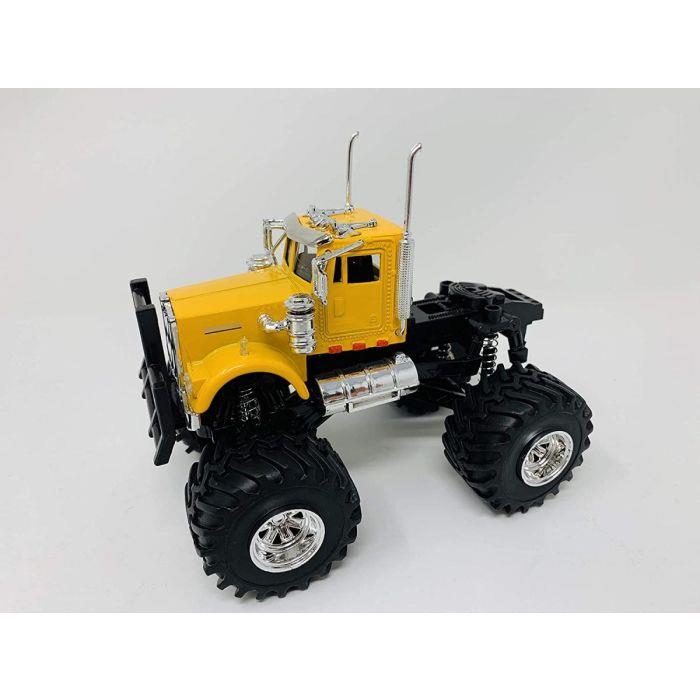 Kenworth W900 Truck Yellow And Black 1:43 Scale Model Toy