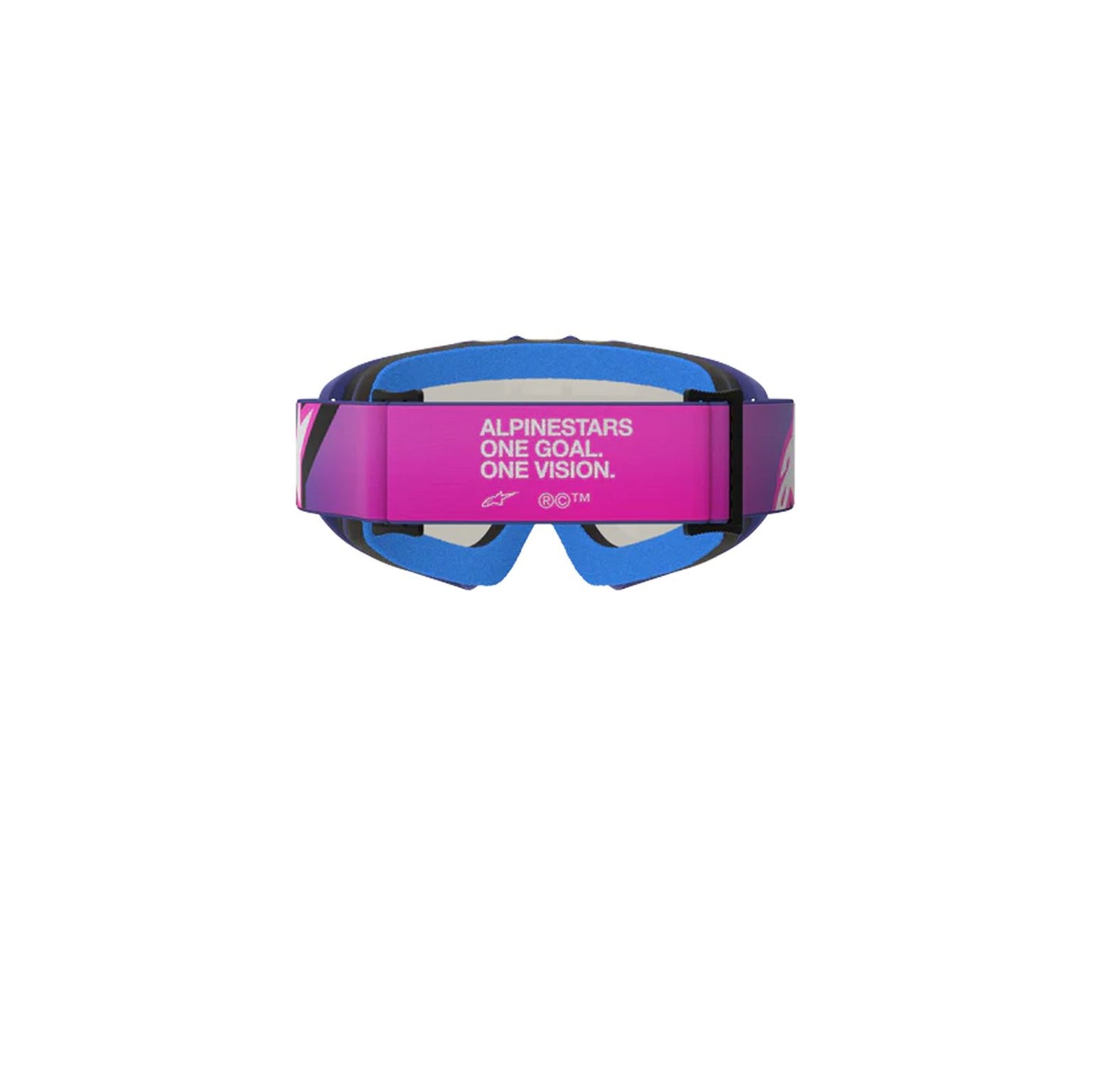 Alpinestars 2026 Youth Vision Corp Motocross Goggles Purple Flo Pink Mirror Blue One Size