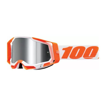 100% MX Goggles Racecraft 2 Orange Flash Silver Mirror