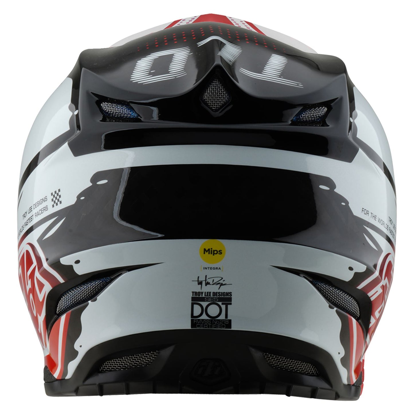 Troy Lee Designs Spring 2025 MX Helmet SE5 Carbon Drip Black