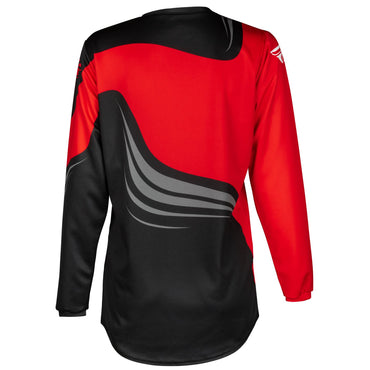 Fly Racing 2025 Youth F-16 Motocross Jersey Black Red White
