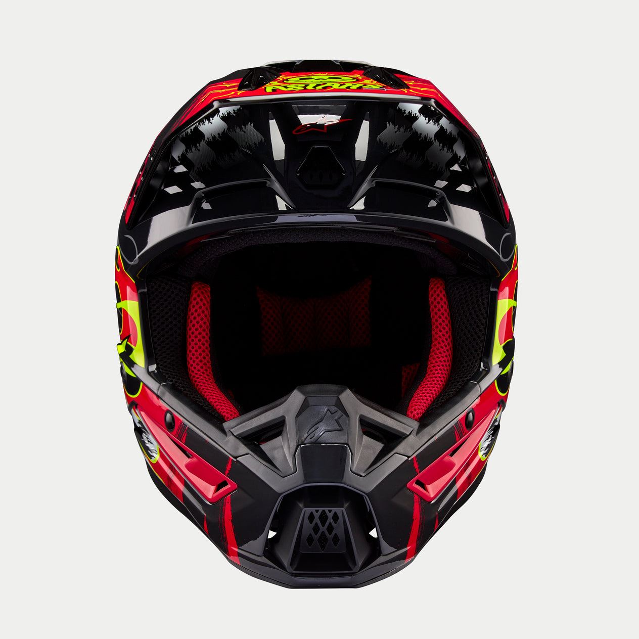 Alpinestars 2026 Supertech SM5 Rash Dark Grey Bright Red Motocross Helmet
