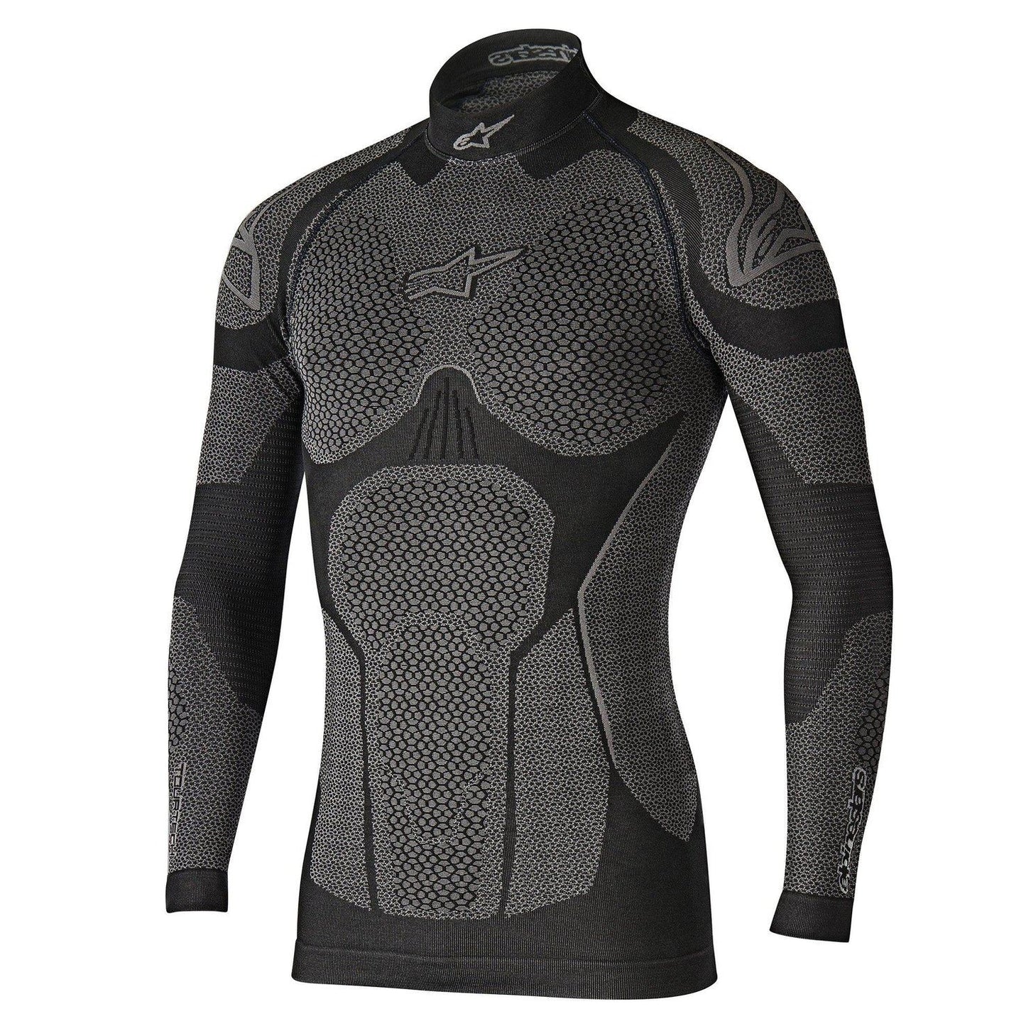 Alpinestars 2024 Ride Tech Top Long Sleeve Winter Base Layer Black Grey