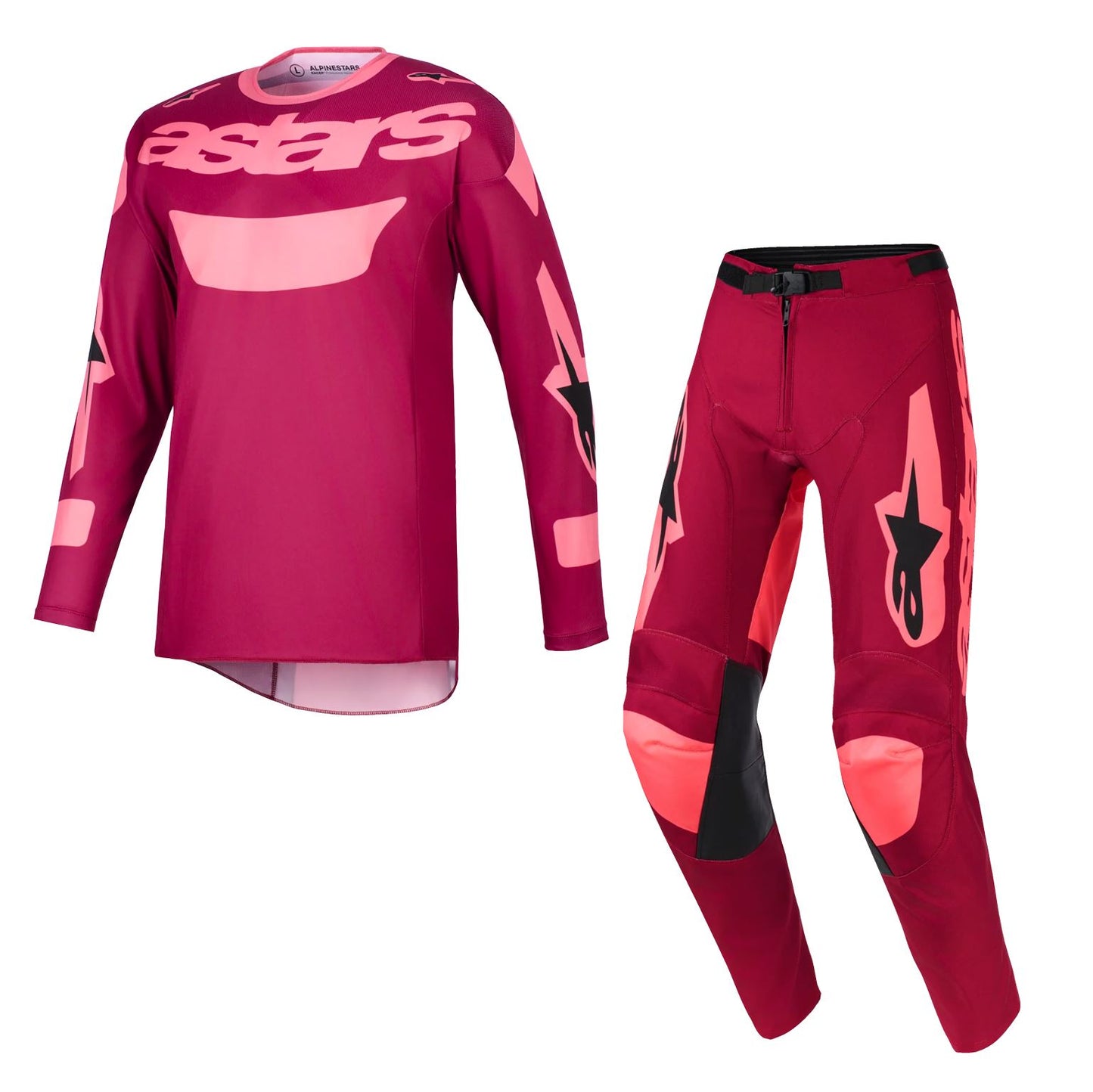 Alpinestars 2026 Racer Riway Motocross Combo Kit Dark Red Coral