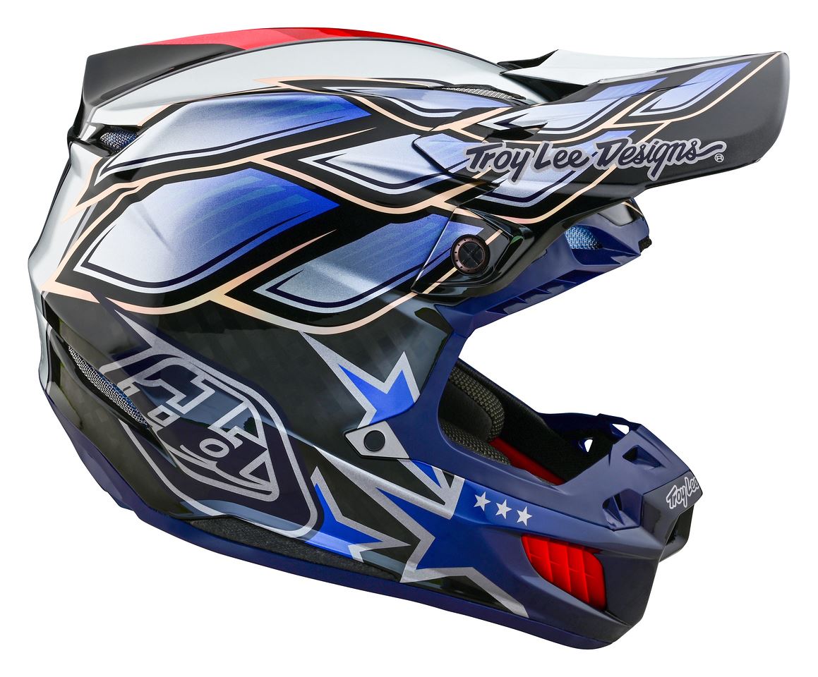 Troy Lee Designs 2025 SE5 Composite Helmet Wings Black