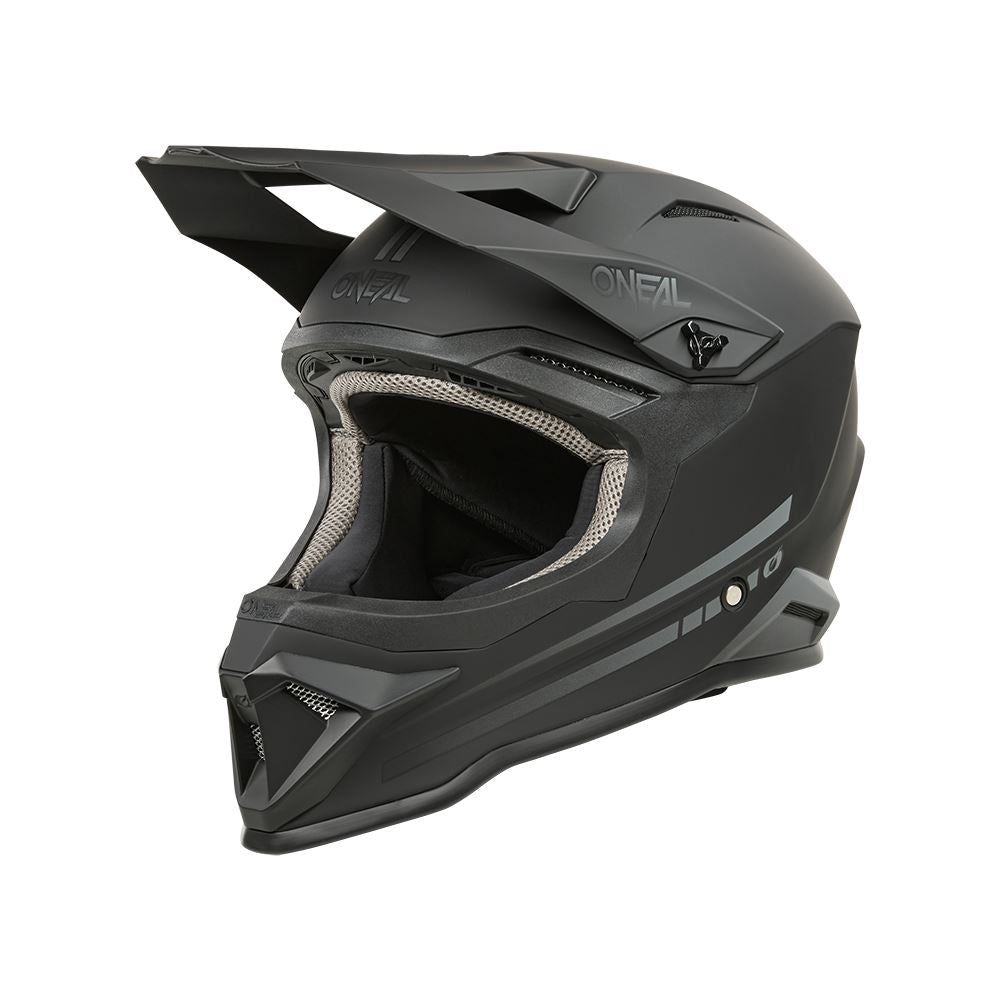 O'Neal 2025 Motocross Helmet 1SRS Youth Solid Black