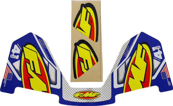 FMF 20 Original Logo Sticker Decal Kit Blue For FMF 4.1 Rear Exhausts