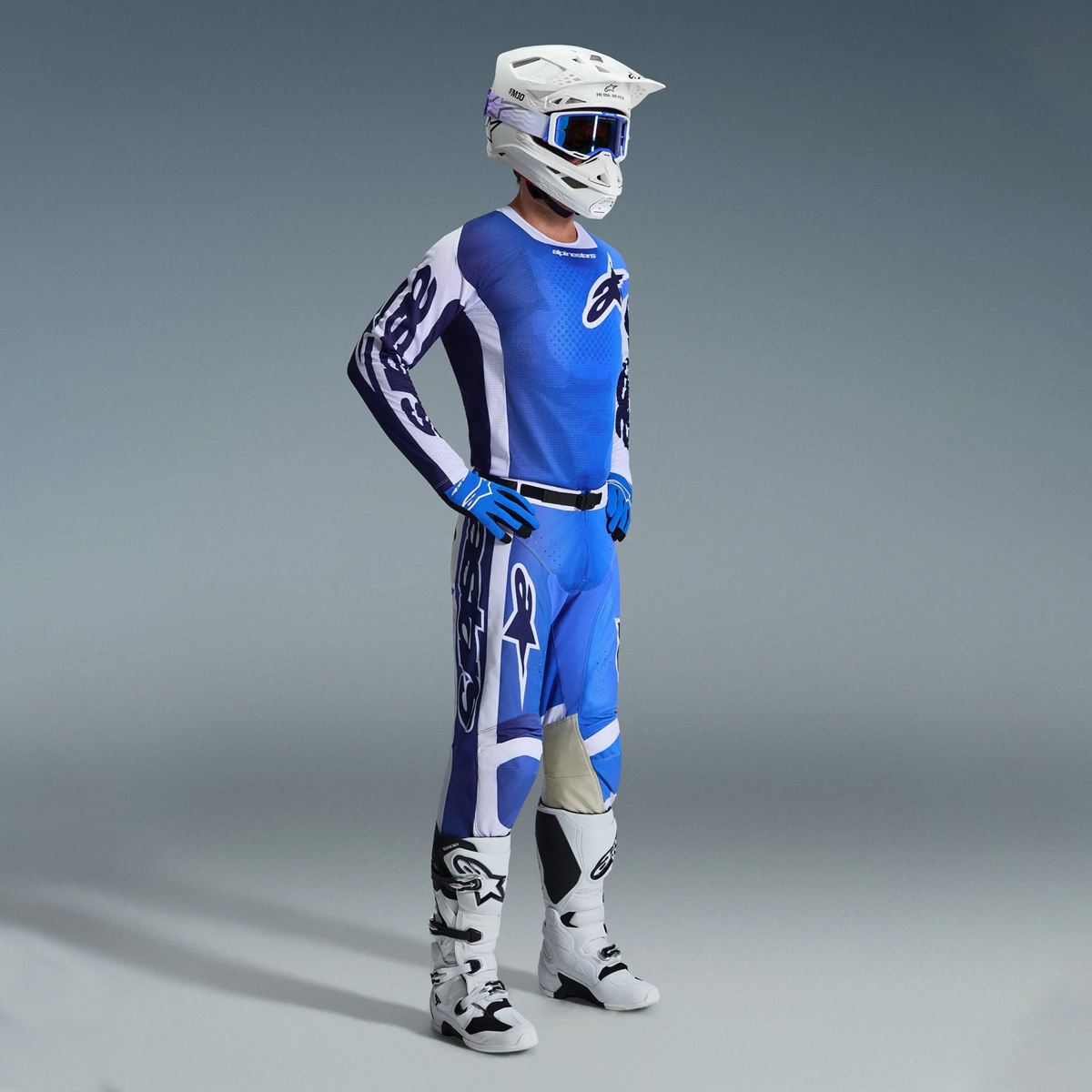 Alpinestars 2026 Racer Air Portl Motocross Combo Kit Ucla Blue White
