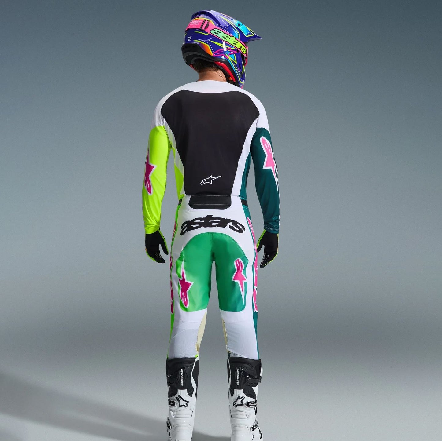 Alpinestars 2026 Racer Portl Motocross Combo Kit Green White Black