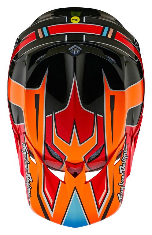 Troy Lee Designs 2025 SE5 Composite Helmet Efix Fire