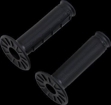 Renthal Dual Layer Ultra Tacky Half Waffle Black Grips Motocross Enduro