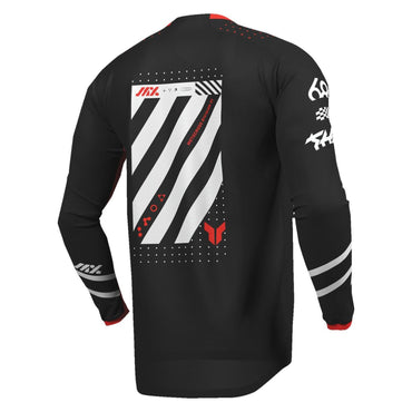 Thor 2026 Youth Launchmode Futura Black Red MX Jersey