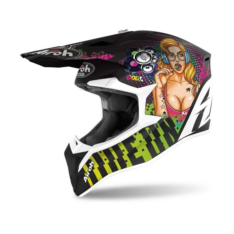 Airoh 2025 Helmet Wraaap Youth Youth Pin Up Matt