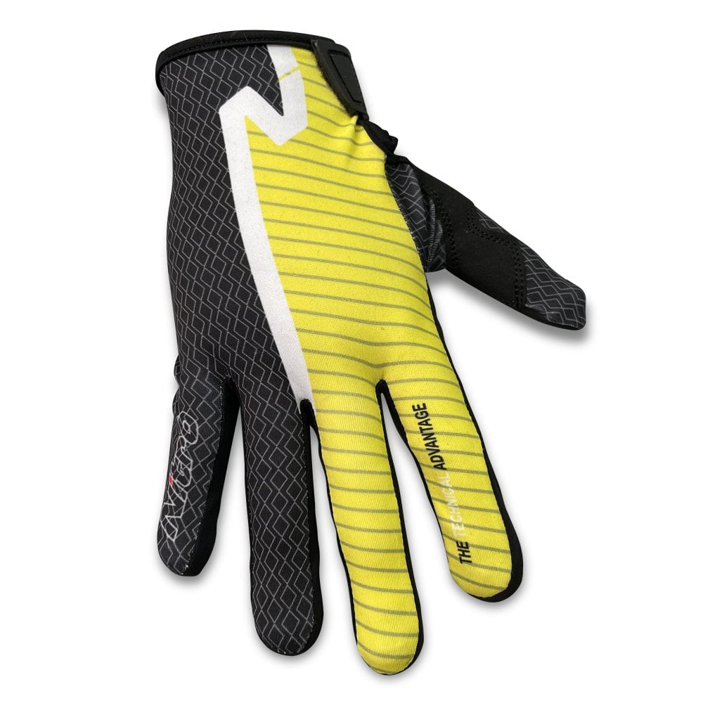 Nitro NG-MX10 Junior Kids Sadety Yellow Glove MX Motocross MTB Quad Enduro