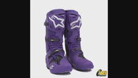 Alpinestars 2024 Tech 10 Motocross Boots Ultraviolet Black