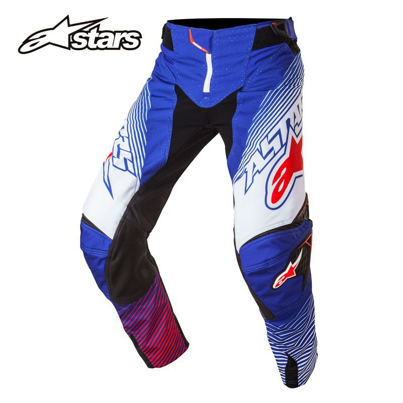 Alpinestars Techstar Factory Race Pants Trousers Blue White Red