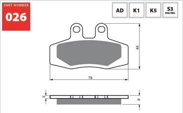 Goldfren S3 Rear Disc Brake Pads For KTM Most 1988 Models 1988