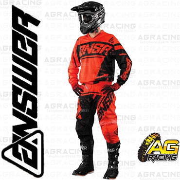 Answer Racing A18 Syncron Race Jersey Pants Combo Kit Red Black