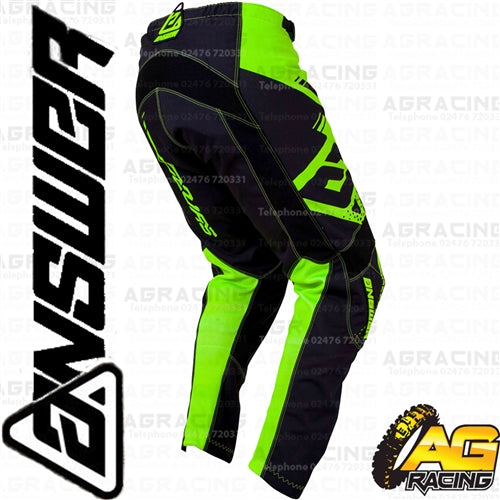 Answer Racing 2019 Youth Kids Syncron Drift Hyper Acid Black Pants Trousers