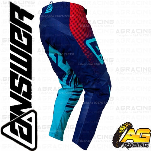 Answer Racing 2019 Youth Kids Syncron Flow Astana Indigo Bright Red Pants Trousers