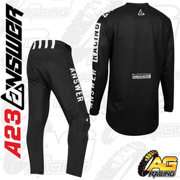 Answer 2023 Syncron Merge Kit Pants Shirt Black   A23