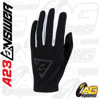 Answer 2023 Aerlite Gloves Adult Black   A23 Racing