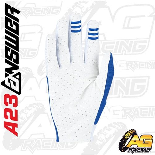 Answer 2023 Aerlite Gloves Adult Blue   A23 Racing