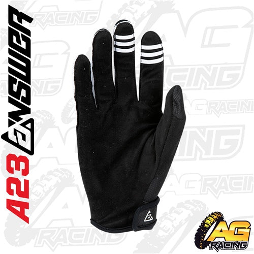 Answer 2023 Ascent Gloves Adult Black   A23 Racing