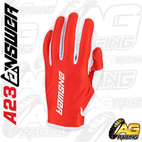 Answer 2023 Ascent Gloves Adult Red   A23 Racing
