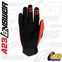 Answer 2023 Peak Gloves Adult Red   A23 Racing